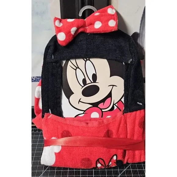 Disney‎ Minnie Mouse girls ear + bow hooded Towel 22x51