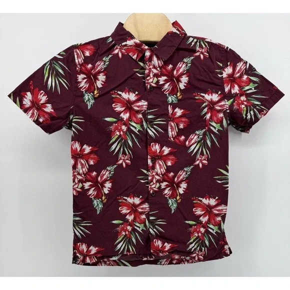Aeropostale The Resort‎ Hawaiian Shirt Men's Size S Cotton Floral Tropical Aloha