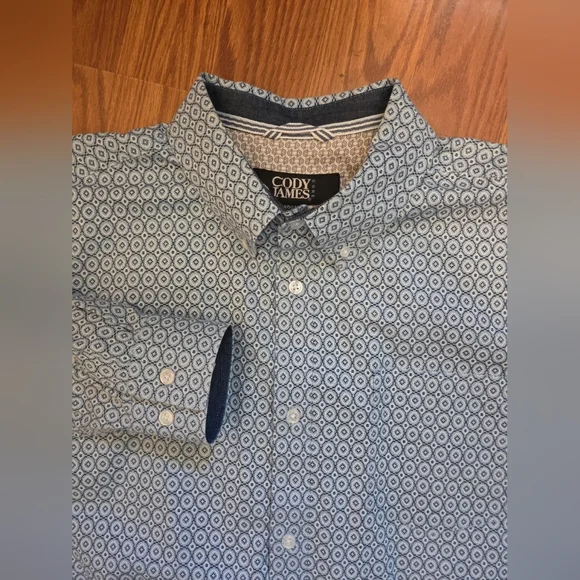 Cody James Button Down Dress Shirt Med Western‎ Cowboy