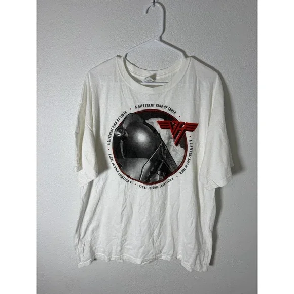 VAN HALEN Different Kind of Truth  White shirt red& black logo (XL) T-Shirt Unwo