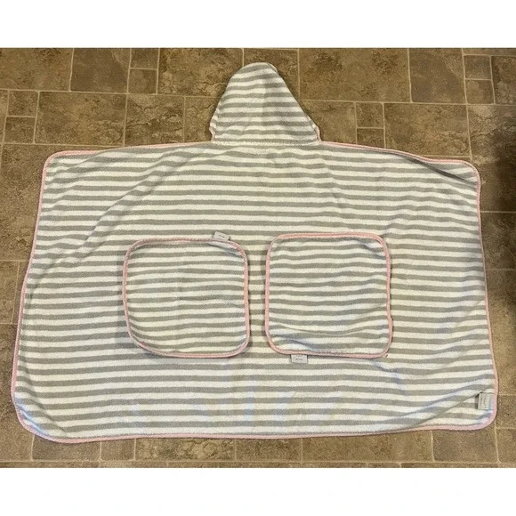 Kassa Kids Hooded Towel & 2 Wash‎ Rags Striped Luxury
