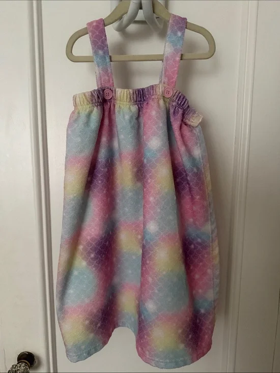 Pastel Rainbow Mermaid-Scale Sundress