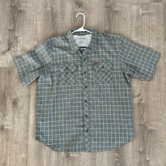 Orvis Gray Casual Button Down‎ Shirt