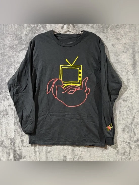 Harry Styles Love On Tour 2022 Bunny TV Puff Print Merch Unisex T-Shirt Medium