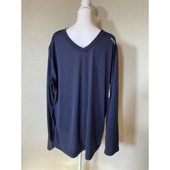 NEW Reebok Men Performance V-Neck Shirt - Size XL