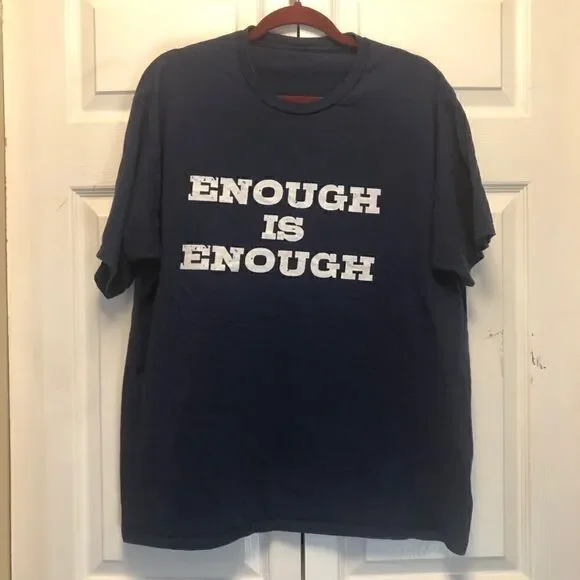 Enough is Enough Navy Blue T-Shirt
