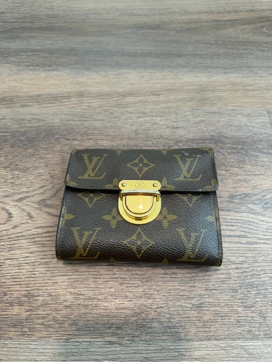 Louis Vuitton Monogram Koala Compact Wallet Gold Hardware Authentic C40055