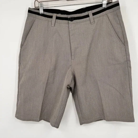 TravisMathew Mens‎ Grey Patterned Golf Shorts Size 32 Performance Stretch 123280