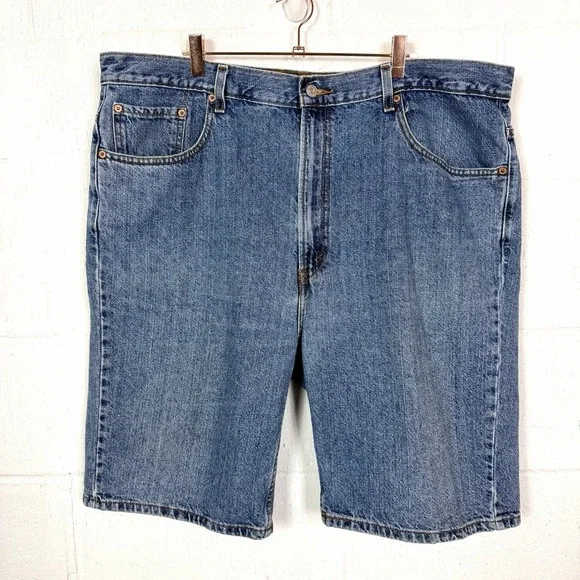 Vintage Levi's Men's 505 Regular Fit Denim Jean Shorts Jorts Y2K 90s Retro SZ 42