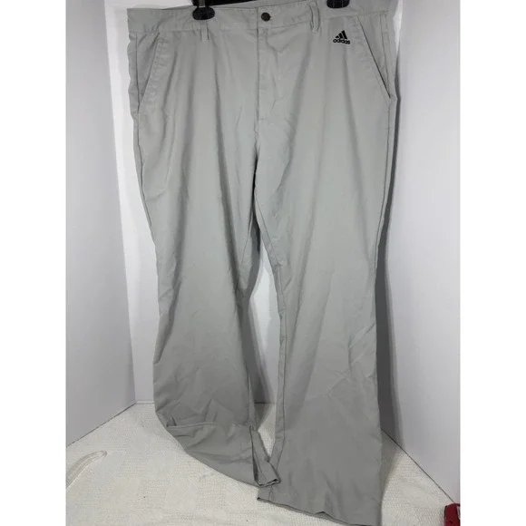 Adidas Golf‎ Pants Men's 40x32 Gray Athleisure Lightweight Stretch Performance