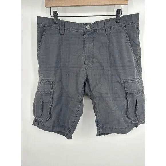The North Face Men's Cargo Shorts Gray Plaid Size‎ 34 Regular