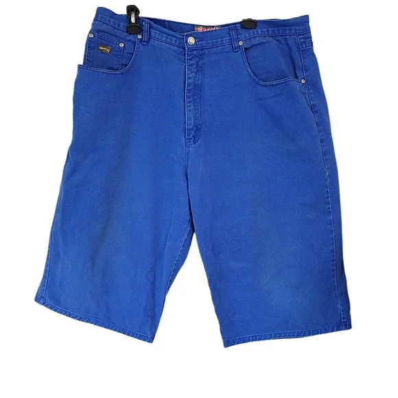 Vintage Umungus Introspect‎ Men's Blue Denim Jean Shorts, 90s Style, Size 40