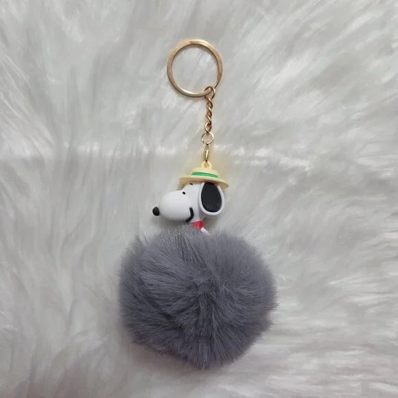 Peanuts Beagle Scout Snoopy Puff Keychain