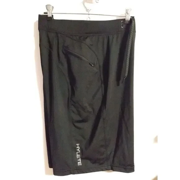 Hylete Men Black Side Zip Pocket Activewear Training Gym Athletic Shorts Size‎ M