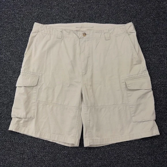 Polo Ralph‎ Lauren Mens Cargo Shorts Tan Khaki Relaxed Fit Cotton Size 40