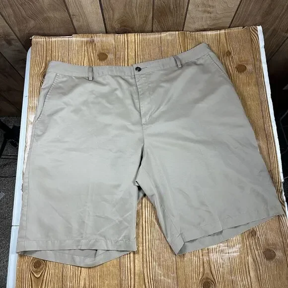 Adidas Climalite Golf‎ Shorts Mens 40 Khaki Performance Lightweight Casual Golf