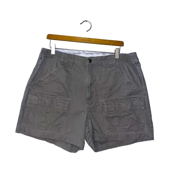 Redhead cargo hiking shorts men's size 38 Gray cotton comfort waist outdoor