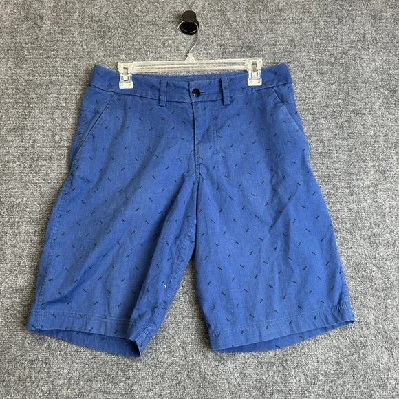Lululeon Shorts Mens 30 Blue Geometric 11