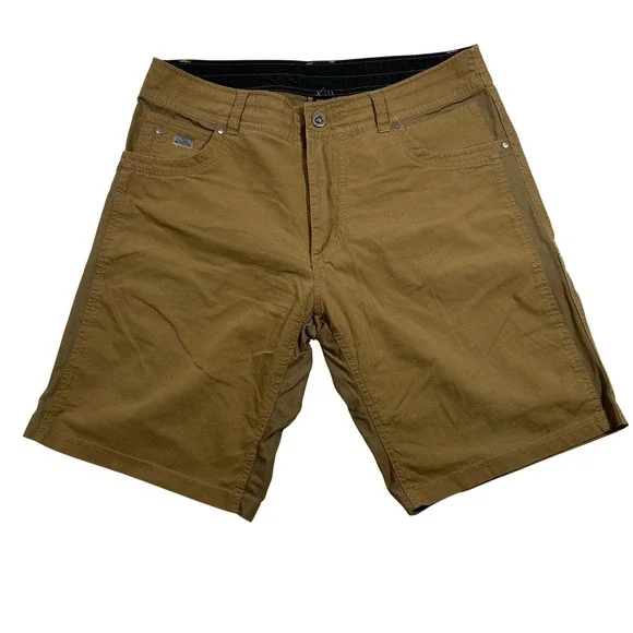 Kuhl Radikl Shorts Mens 34 Brown Cargo Hiking Performance Utility