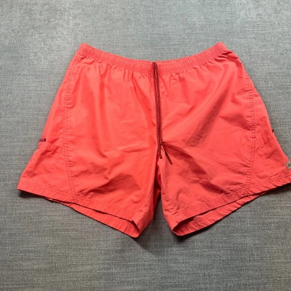 Columbia Shorts Mens XL Coral Pink   Elastic Waist Hiking Outdoor