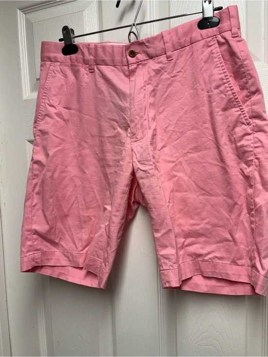 Polo Golf Ralph Lauren Men's Pink Cotton Twill Stretch Chino Shorts Size 30