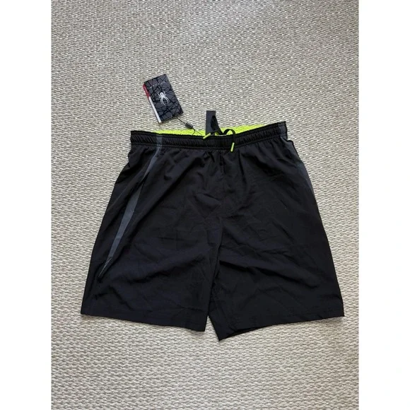 Men's NWT Spyder Active Shorts‎ Medium Black New
