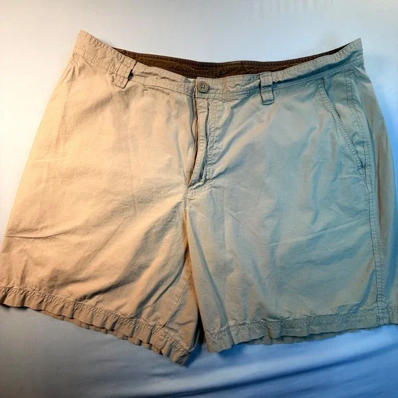 Columbia‎ Shorts Mens 40W Beige Chino Casual Outdoor Cotton Flat Front
