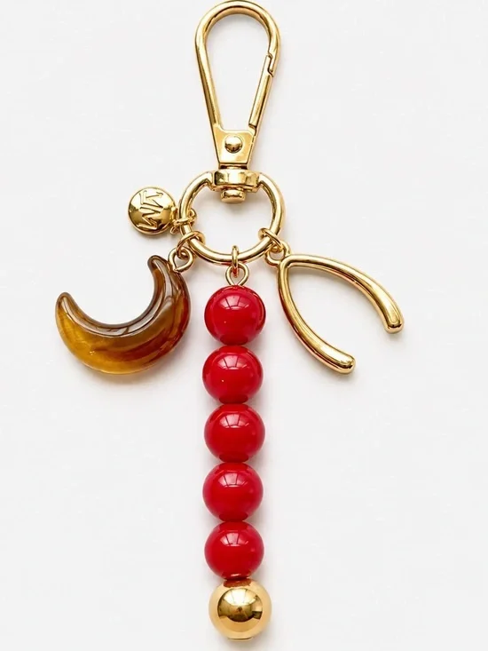 New Mayamar genuine stone bag charm