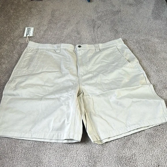 Mountain Khakis Teton Twill Shorts SIZE 44x10 Khaki Relaxed Fit Outdoor Hiking