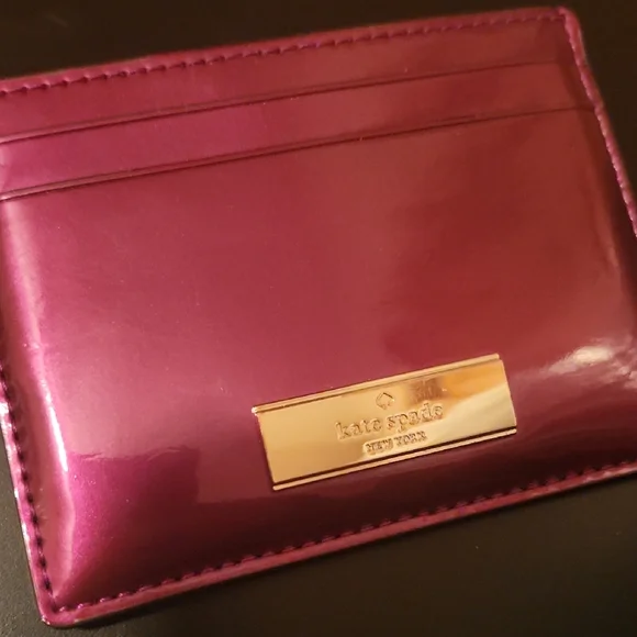 Kate Spade Shiney Purple Card Holder