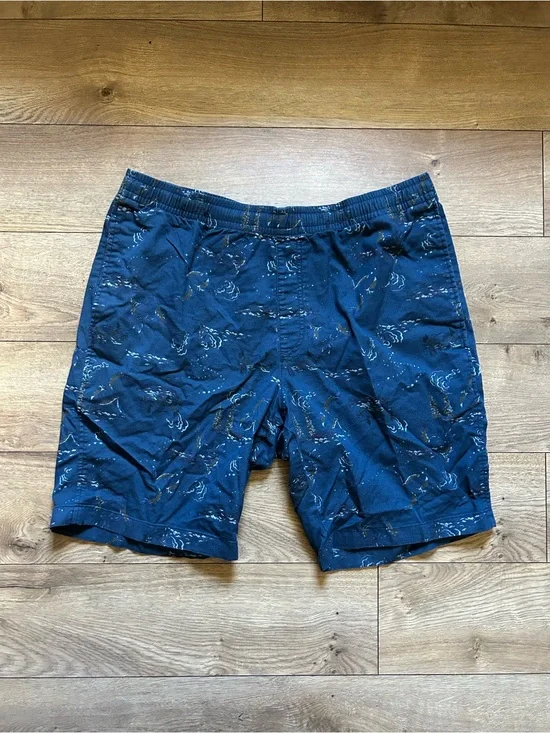 Uniqlo Navy Bird Pattern Shorts