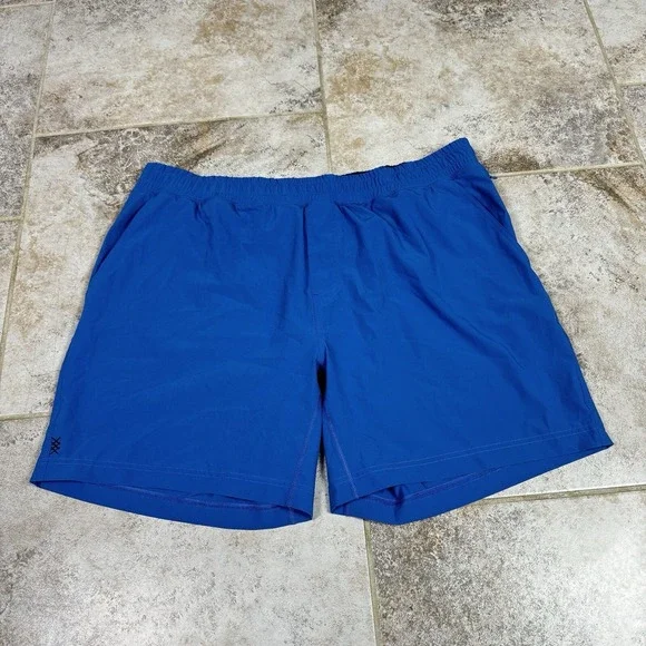 Rhone Mako Lined Shorts Mens‎ 2XL Blue Athleisure Performance Running