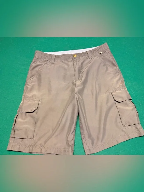 Magellan outdoor Light Gray Satin shorts.