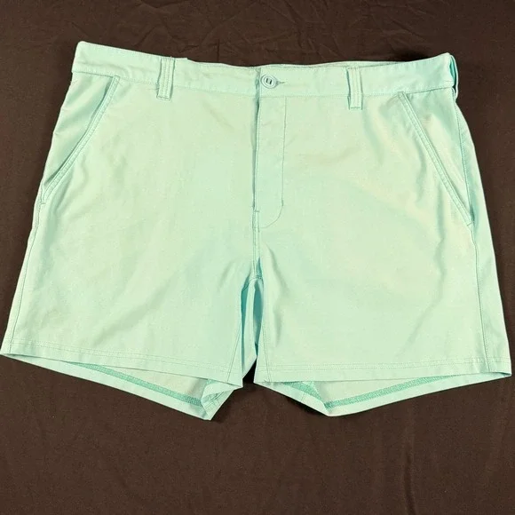 Huk Mens XXL Performance Adjustable Shorts Aqua Stretch Quick Dry Utility Pocket