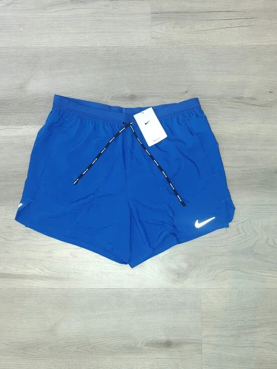 Nike Royal Blue Athletic Shorts with White Swoosh