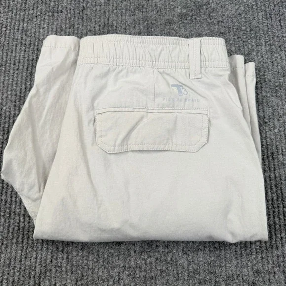 Southern Tide Mens Shorts Medium Beige Tide To Trail Performance Stretch Hiking