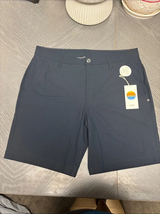 Vuori Men's Dark Navy Athletic Performance Shorts