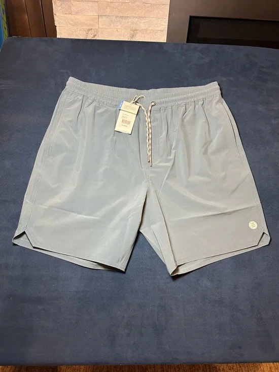 Free Fly Mens Andros Trunks size Large in Pacific Blue. NEW