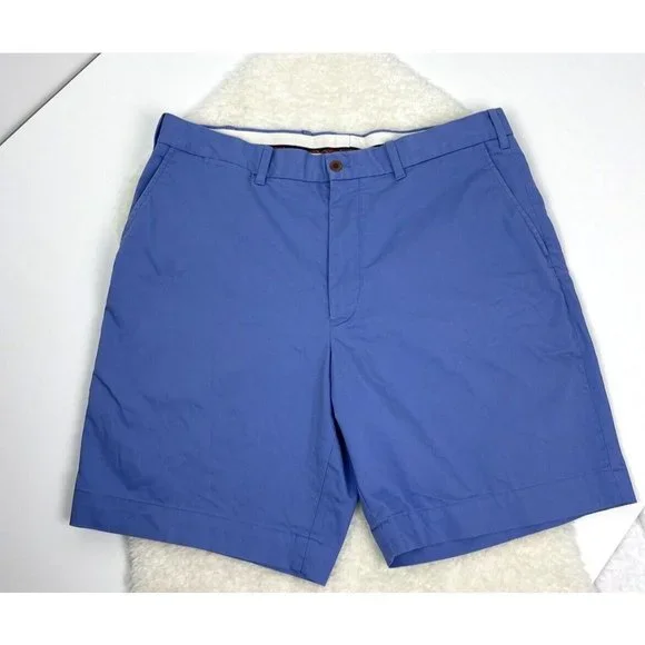 Polo Golf Ralph Lauren Mens Sz 36 Classic Fit Stretch Flat‎ Front Shorts Blue