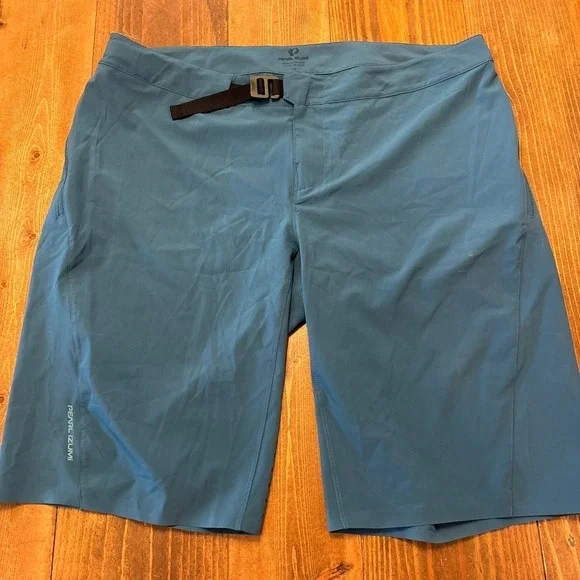 Pearl‎ Izumi Summit Shell Shorts Mens 38 MTB Nylon Stretch Blue 13