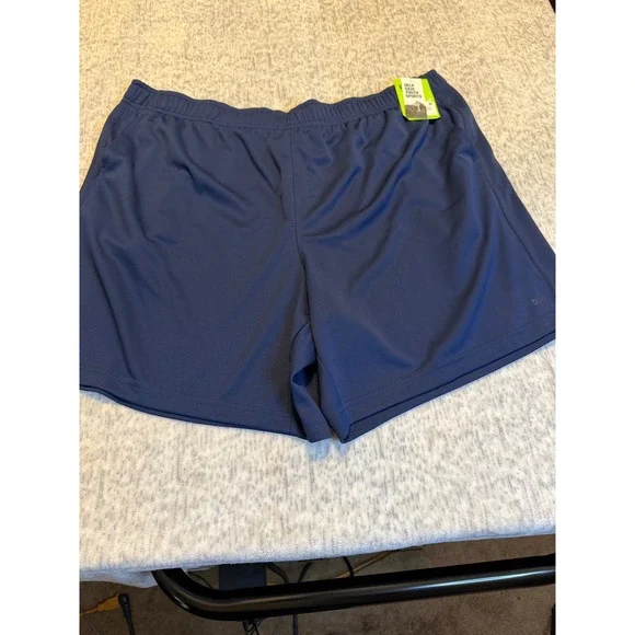 DSG Men Size XXL All Purpose Moisture Wicking Athletic Shorts Navy Blue‎ NWT