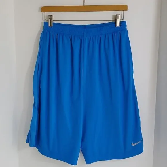 Nike Men's Core Athletic Training Shorts Bright Blue 398513-406 Size Medium