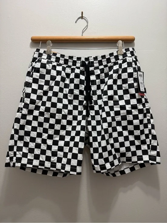 Vans Range Relaxed Elastic Shorts Checkered Large