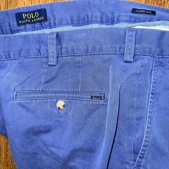 Polo Ralph Lauren Shorts Blue Size 40 Classic Fit 6