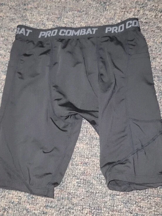 Pro Combat Black Compression Shorts