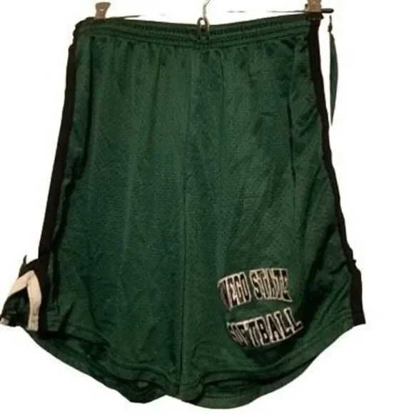 Oswego State Softball Size Adult Medium Green Mesh Shorts