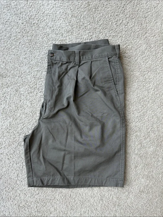 Haggar Men's Olive Cotton Shorts