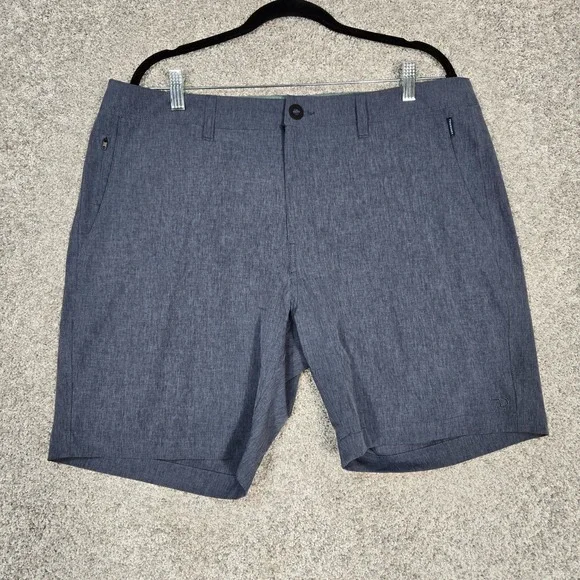 7 Diamonds Aeroplane Performance Shorts Men's 36 Blue/Gray stretch