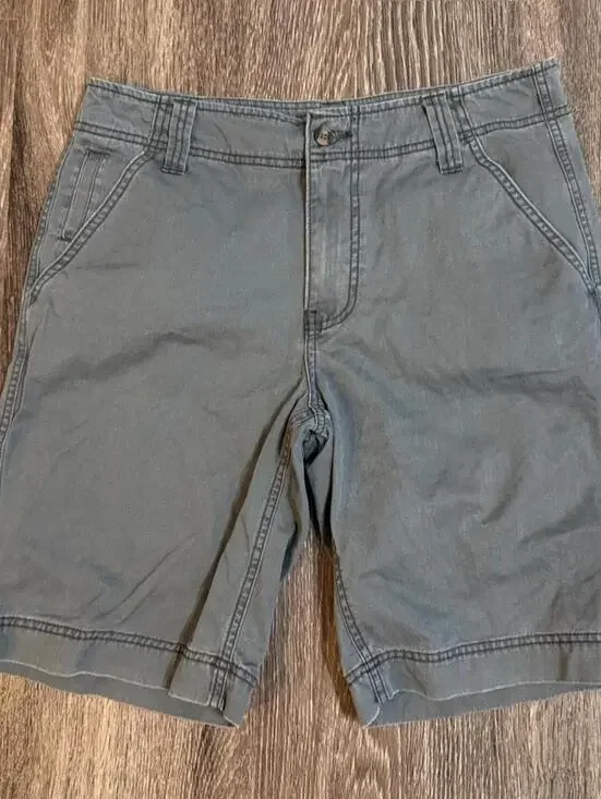 Mossimo Men's Grey and Green Shorts