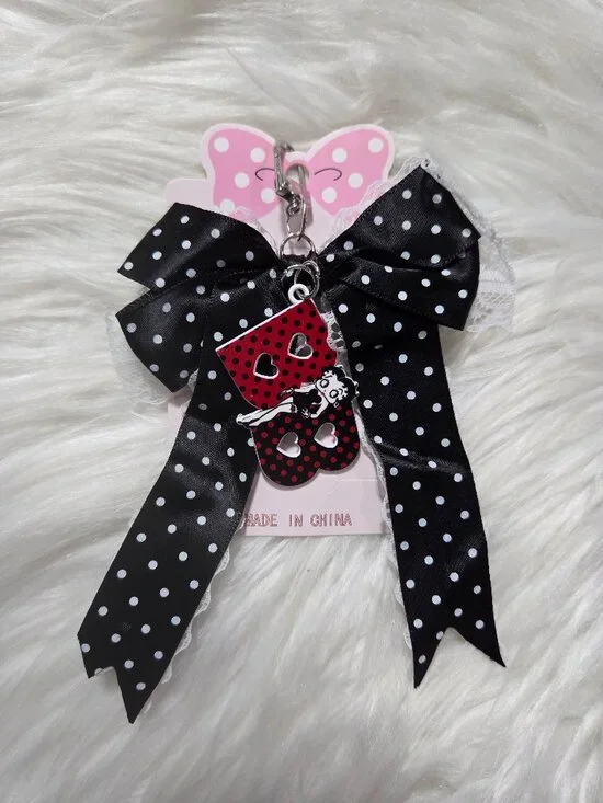Betty Boop Bow Design Keychain